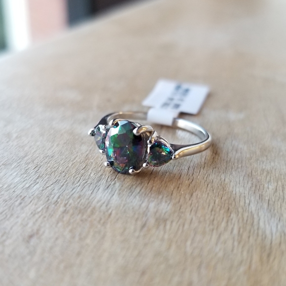 🌈Northern Lights🌈 Mystic Topaz Sterling Ring - Picture 3 of 7